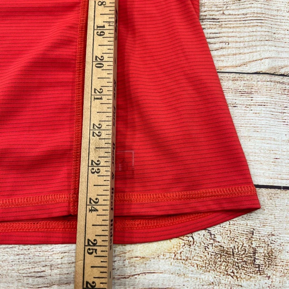 REI Womens Red Short Sleeve Active Performance T-Shirt Zip Pocket Size‎ M - Picture 4 of 6
